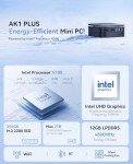 KAMRUI AK1PLUS Mini PC - 12GB RAM, 256GB SSD