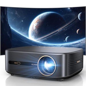 Alvar 4K Smart Projector with WiFi and Bluetooth
