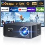 WiFi 6 Smart 4K Projector with Google TV