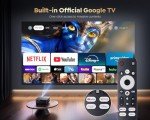 WiFi 6 Smart 4K Projector with Google TV