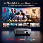 Alvar 4K Smart Projector with WiFi and Bluetooth