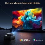 Alvar 4K Smart Projector with WiFi and Bluetooth