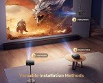 WiFi 6 Smart 4K Projector with Google TV