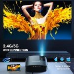 GooDee 4K Mini Projector with WiFi & Bluetooth