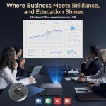 Smart WiFi 6 Projector with Bluetooth & 4K Support