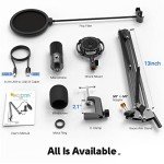 FIFINE T669 USB Microphone Kit with Boom Arm