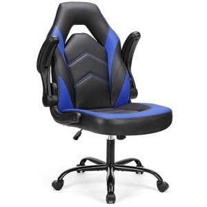 Sweetcrispy Ergonomic Gaming Desk Chair - Black Blue