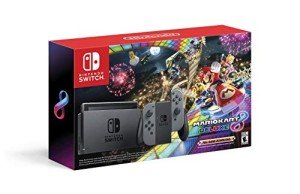 Nintendo Switch with Gray Joy-Con & Mario Kart 8