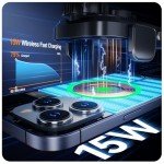 15W Wireless Car Charger Mount with Auto Clamping