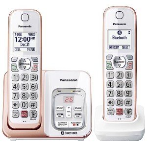 Panasonic Bluetooth Cordless Phone System with 2 Handsets