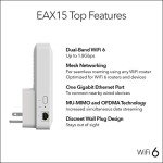 NETGEAR AX1800 WiFi 6 Mesh Extender Plug