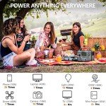 ALLWEI 300W Portable Power Station & Solar Generator