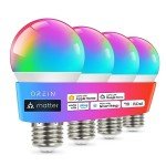 OREiN Smart Light Bulbs - Color Changing, 4-Pack