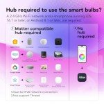 OREiN Smart Light Bulbs - Color Changing, 4-Pack