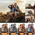 4K Auto-Focus Camera with Flip Screen & Accessories