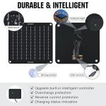 10W Waterproof Solar Battery Charger for Vehicles