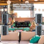 800W Waterproof Outdoor Bluetooth Speakers System