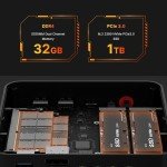 BOSGAME Mini Gaming PC Ryzen 7 32GB RAM
