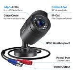 ZOSI 1080P HD Weatherproof Security Camera 4-Pack