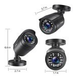 ZOSI 1080P HD Weatherproof Security Camera 4-Pack