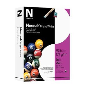 Neenah Bright White Premium Cardstock, 250 Sheets