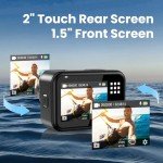 4K WiFi Action Camera with 64MP & 8X Zoom
