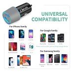 Dual USB Car Charger Adapter 20W Fast Charging