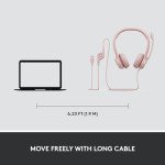 Logitech H390 USB Wired Headset with Noise-Canceling