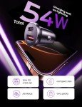 LISEN 54W USB-C Car Charger Adapter for Phones
