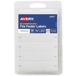 Avery Non-Printable File Folder Labels, White, 156 Count