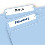 Avery Easy Peel File Folder Labels - White, 3 Pack