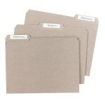 Avery Non-Printable File Folder Labels, White, 156 Count