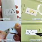 Waterproof Removable Freezer Labels for Food Storage