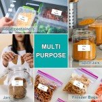 Waterproof Removable Freezer Labels for Food Storage