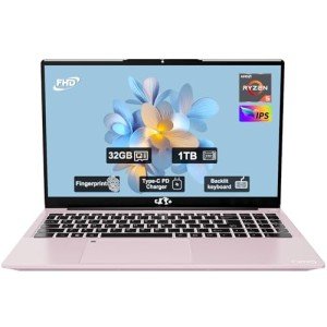 15.6" FHD Laptop, AMD Ryzen 5, 32GB RAM