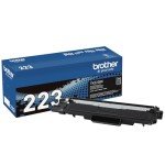 Brother TN223BK Black Toner Cartridge, 1,400 Pages