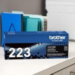Brother TN223BK Black Toner Cartridge, 1,400 Pages