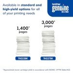 Brother TN223BK Black Toner Cartridge, 1,400 Pages