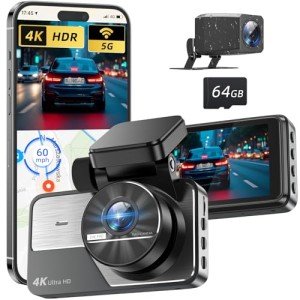 RENGAC 4K Dual Dash Cam with WiFi and GPS
