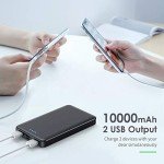 2 Pack Ultra Slim 10000mAh Portable Phone Charger