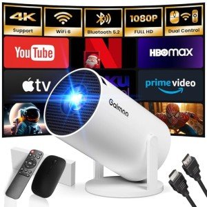 Mini Projector 1080P FHD with WiFi and Bluetooth