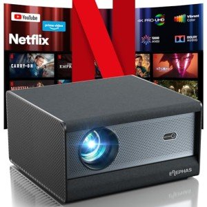 ELEPHAS 4K Smart Projector with WiFi & Bluetooth