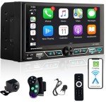 Alondy 6.8" Double Din Car Stereo with CarPlay/Android Auto