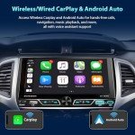 Alondy 6.8" Double Din Car Stereo with CarPlay/Android Auto
