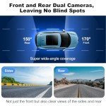 4K Dual Dash Cam with GPS and Night Vision