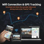 Ecomoment 4K Dual Dash Cam with WiFi & GPS