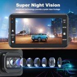 4K Dual Dash Cam with GPS and Night Vision