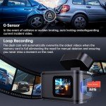 Dual Dash Cam 2.5K Front and Rear with Wi-Fi