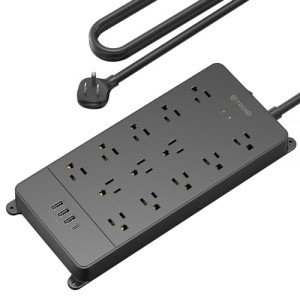 TROND 4000 Joules Surge Protector Power Strip & USB C