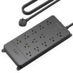 TROND 4000 Joules Surge Protector Power Strip & USB C